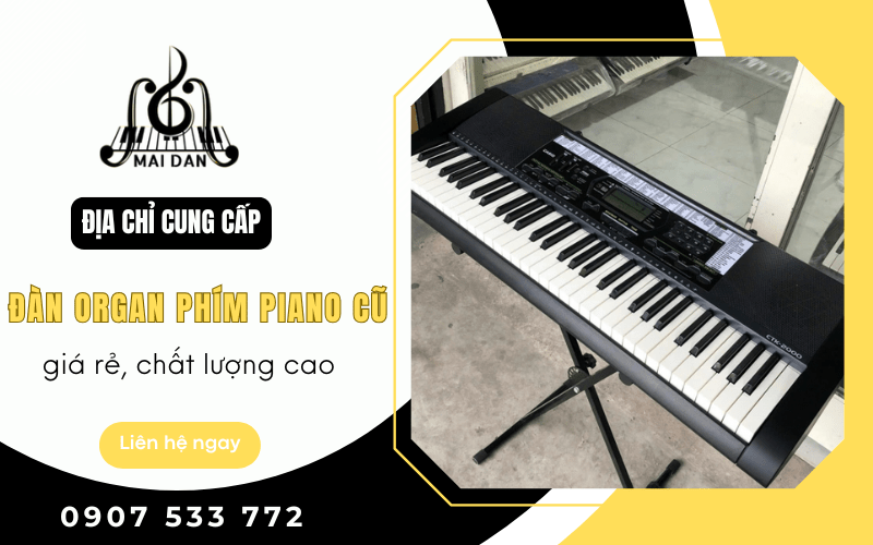 đàn organ phím piano cũ giá rẻ